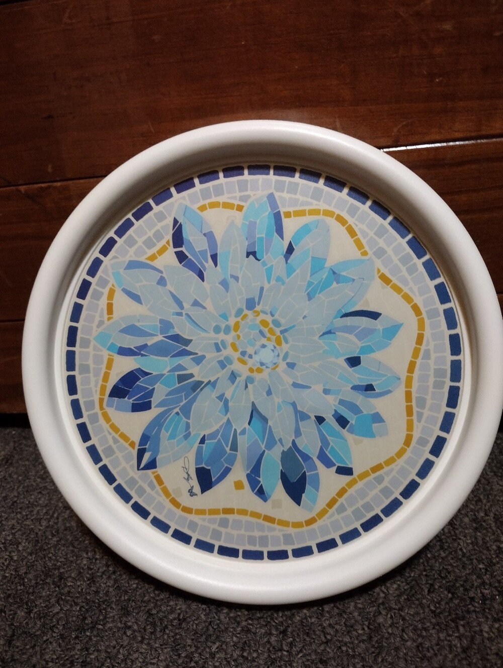 Dolly Parton Blue Mosaic 9" Turntable